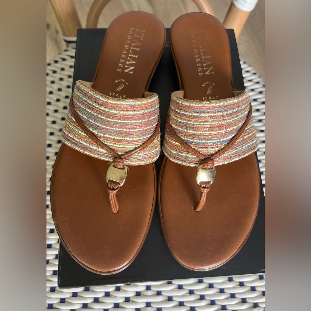 Women’s Italian Shoemakers Rainbow Leather Sandals